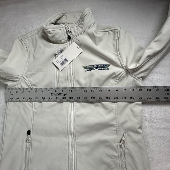 Clique Womens Telemark Softshell Jacket Medium Gray Full-Zip Pebble Beach New - Picture 8 of 9